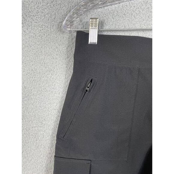 Athleta Womens Size 2 Black Pull On Shorts Cargo - Picture 7 of 7